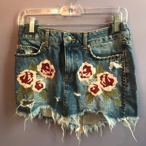 Free people demon mini skirt size 25